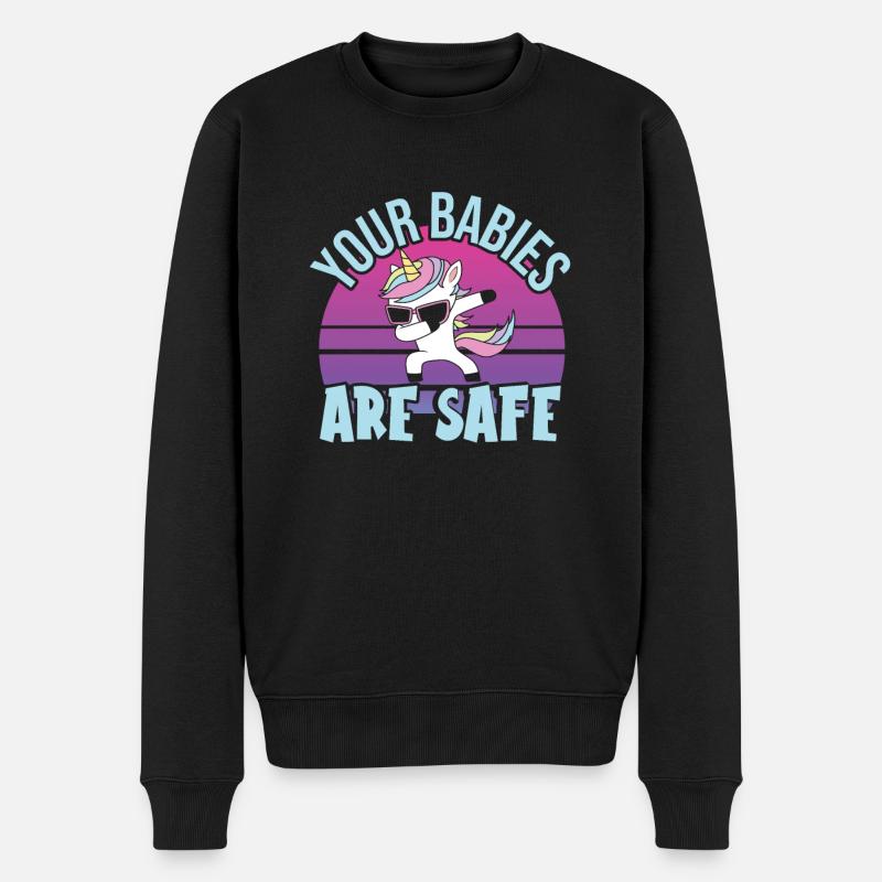 Babysitter - Männer Premium Bio Pullover - Schwarz