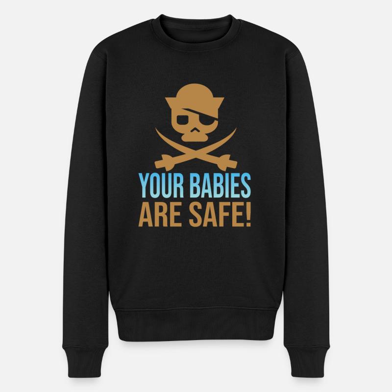 Babysitter - Männer Premium Bio Pullover - Schwarz