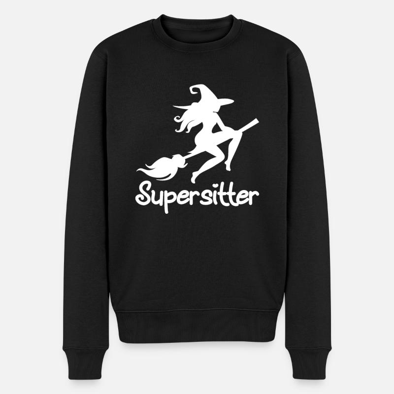 Baby-sitter - Pull Premium bio Homme - noir