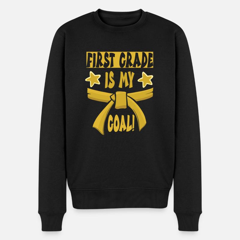 Kindergarten - Männer Premium Bio Pullover - Schwarz