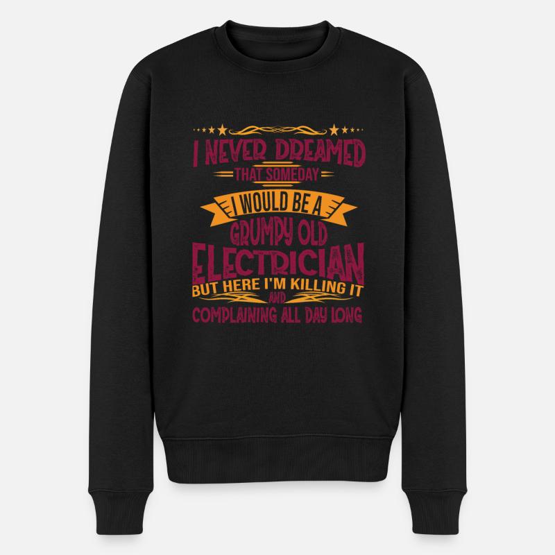 Électricien - Pull Premium bio Homme - noir