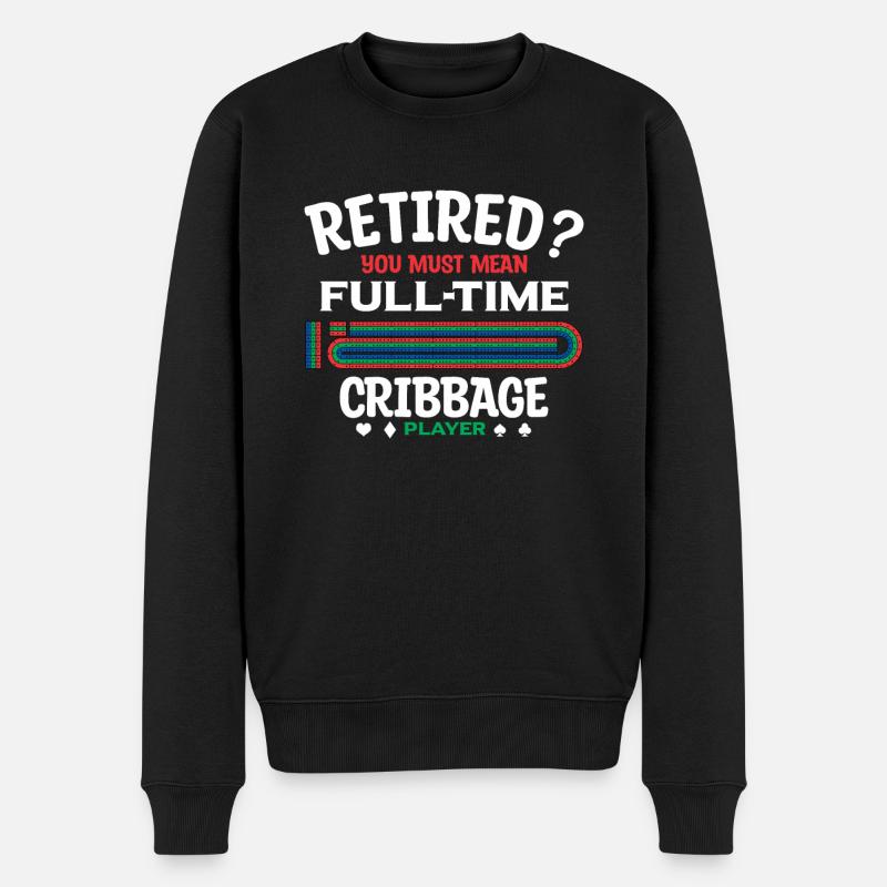 Cribbage - Pull Premium bio Homme - noir