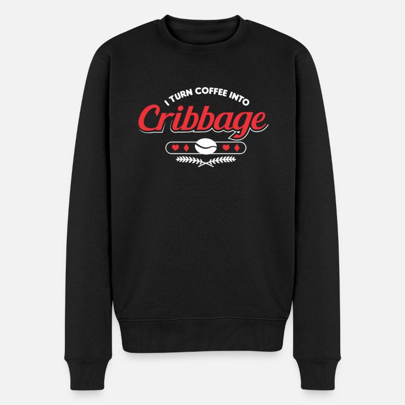 Cribbage - Pull Premium bio Homme - noir