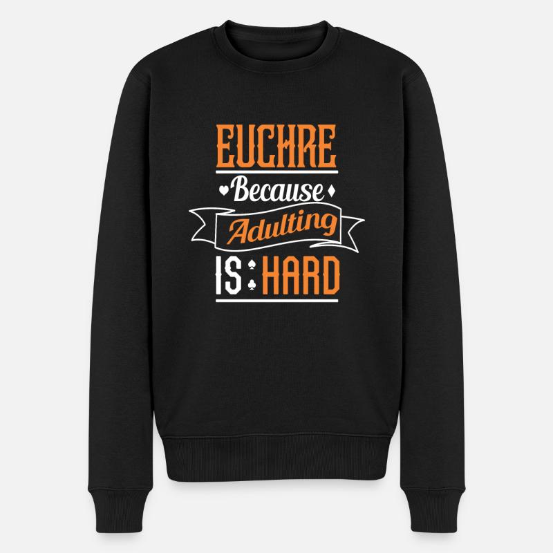Euchre - Pull Premium bio Homme - noir