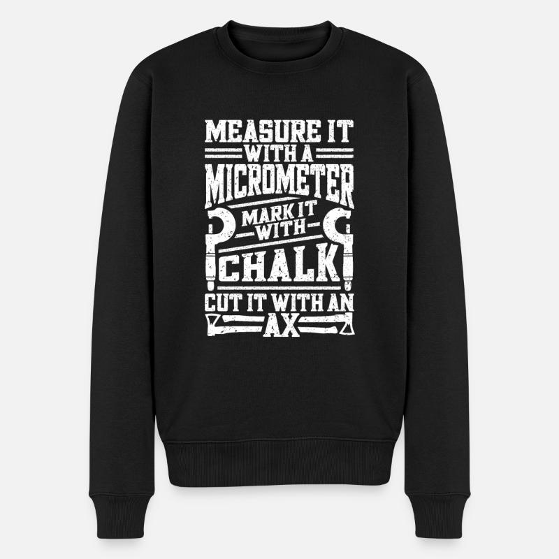 Schlosser - Männer Premium Bio Pullover - Schwarz