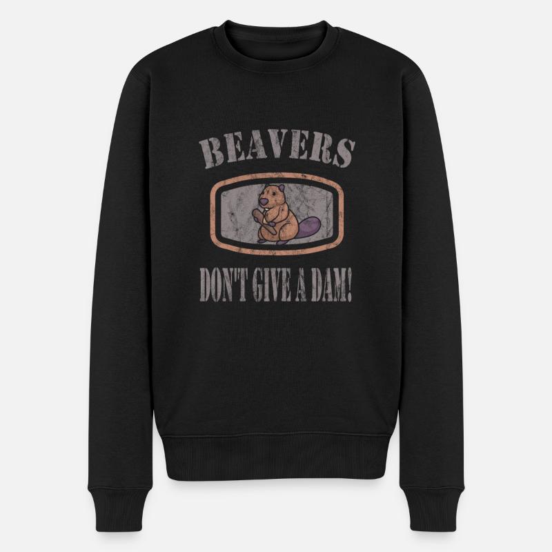 Beaver Nutria - Pull Premium bio Homme - noir