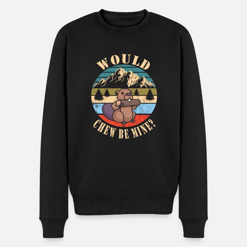 Beaver Nutria - Pull Premium bio Homme - noir
