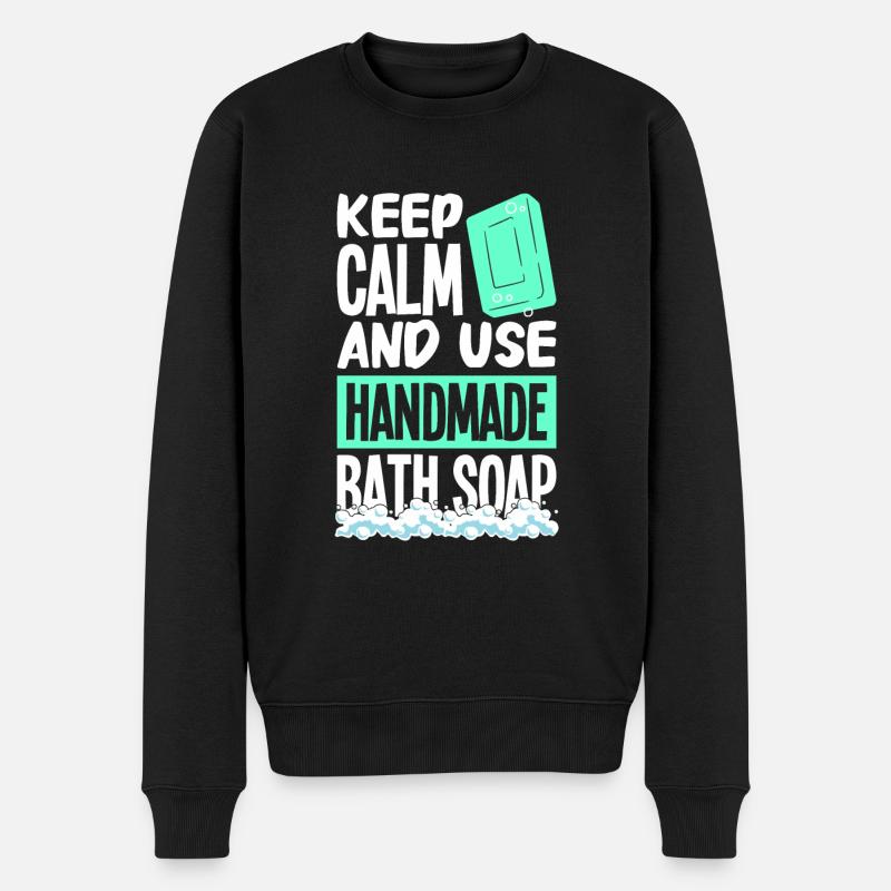 Faire du savon - Pull Premium bio Homme - noir