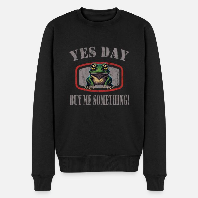 Oui Jour - Pull Premium bio Homme - noir