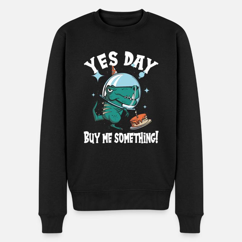 Yes Day - Männer Premium Bio Pullover - Schwarz