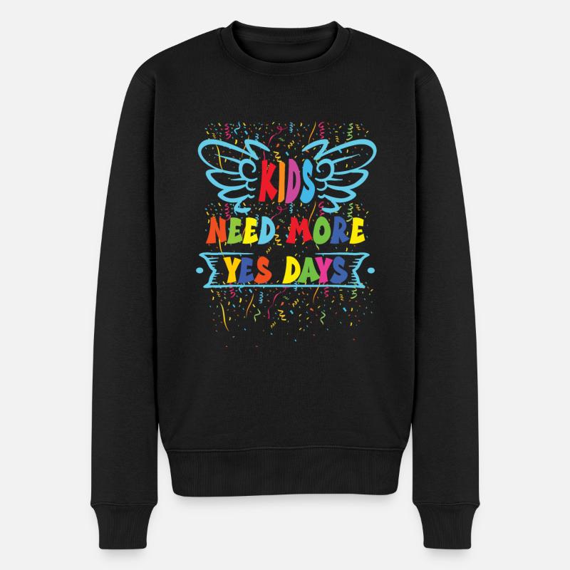 Oui Jour - Pull Premium bio Homme - noir