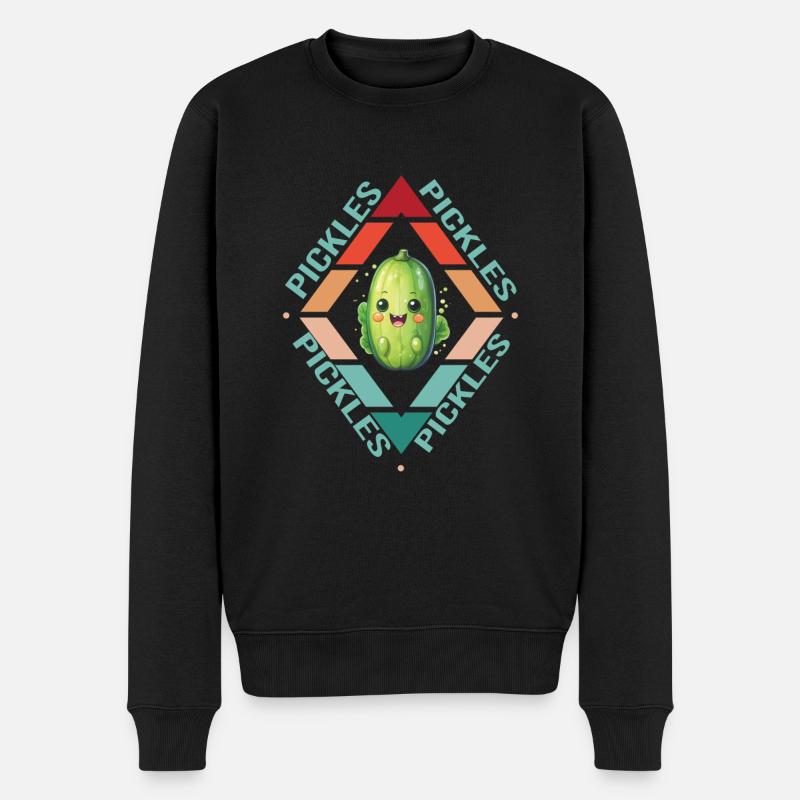 Gurken - Männer Premium Bio Pullover - Schwarz