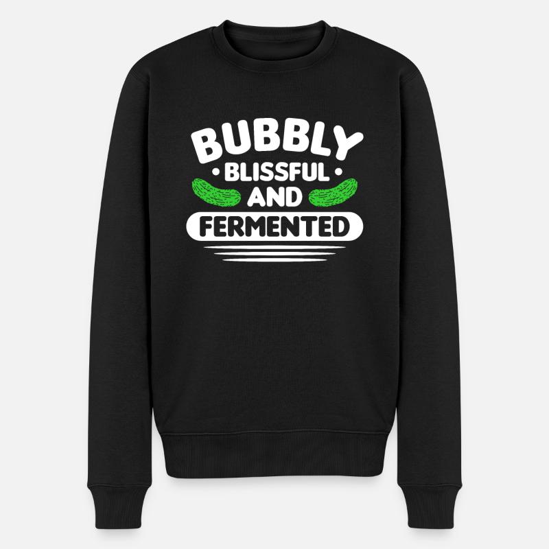 Gurken - Männer Premium Bio Pullover - Schwarz