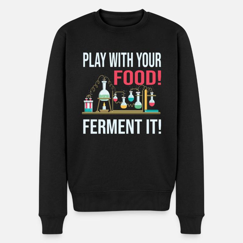 Fermentation - Männer Premium Bio Pullover - Schwarz
