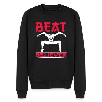 Festival - Männer Premium Bio Pullover - Schwarz - Vorne - Nico (187cm)