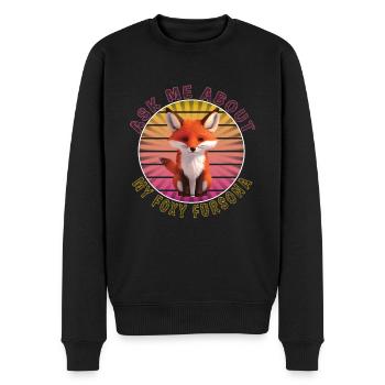 Furry Fandom - Men's Premium Organic Jumper - black - Front - Nico (187cm)