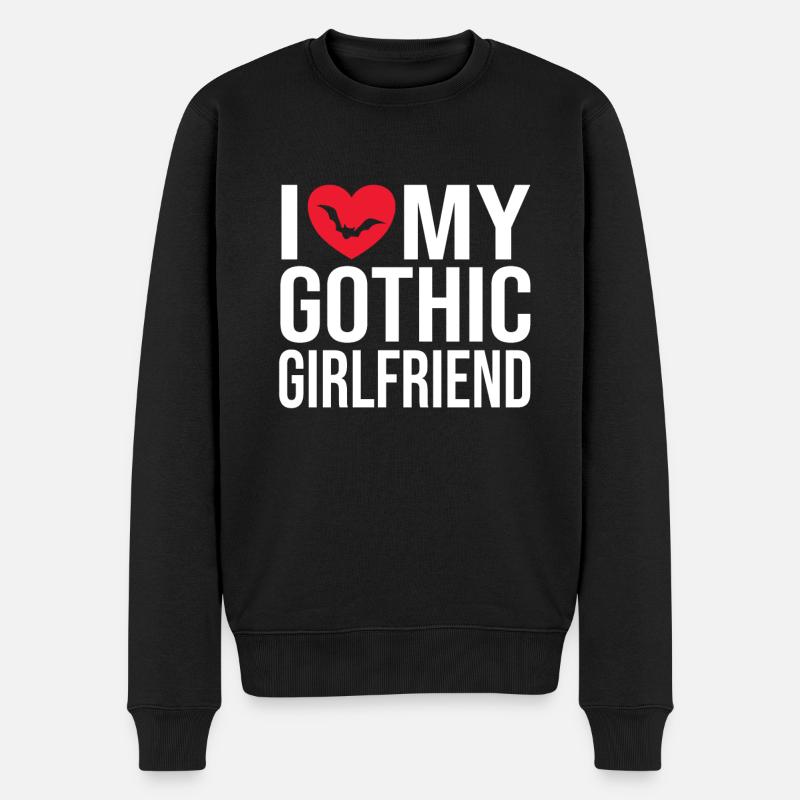 Goth Emo - Männer Premium Bio Pullover - Schwarz