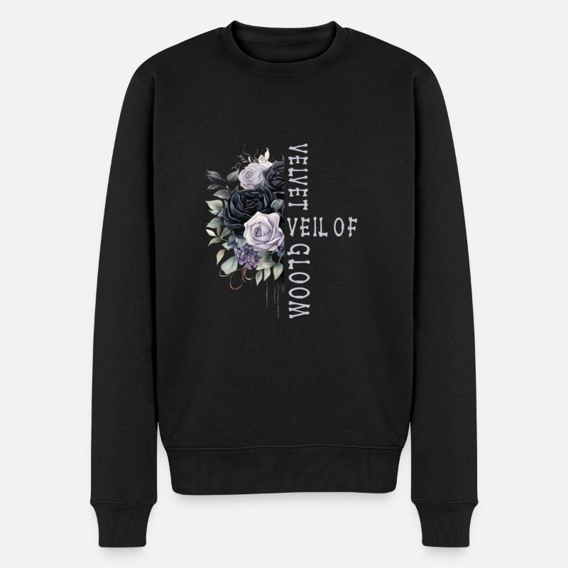 Goth Emo - Pull Premium bio Homme - noir