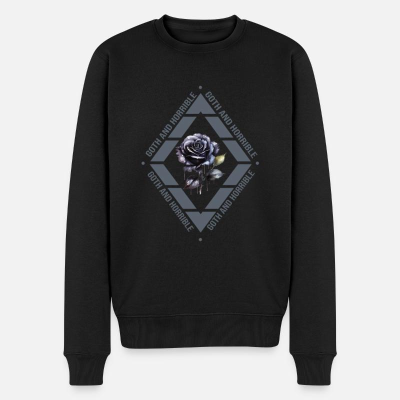 Goth Emo - Männer Premium Bio Pullover - Schwarz