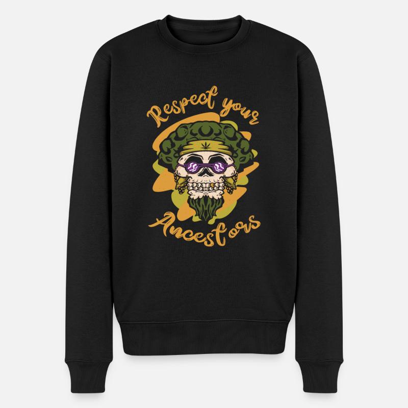 Hippie - Pull Premium bio Homme - noir