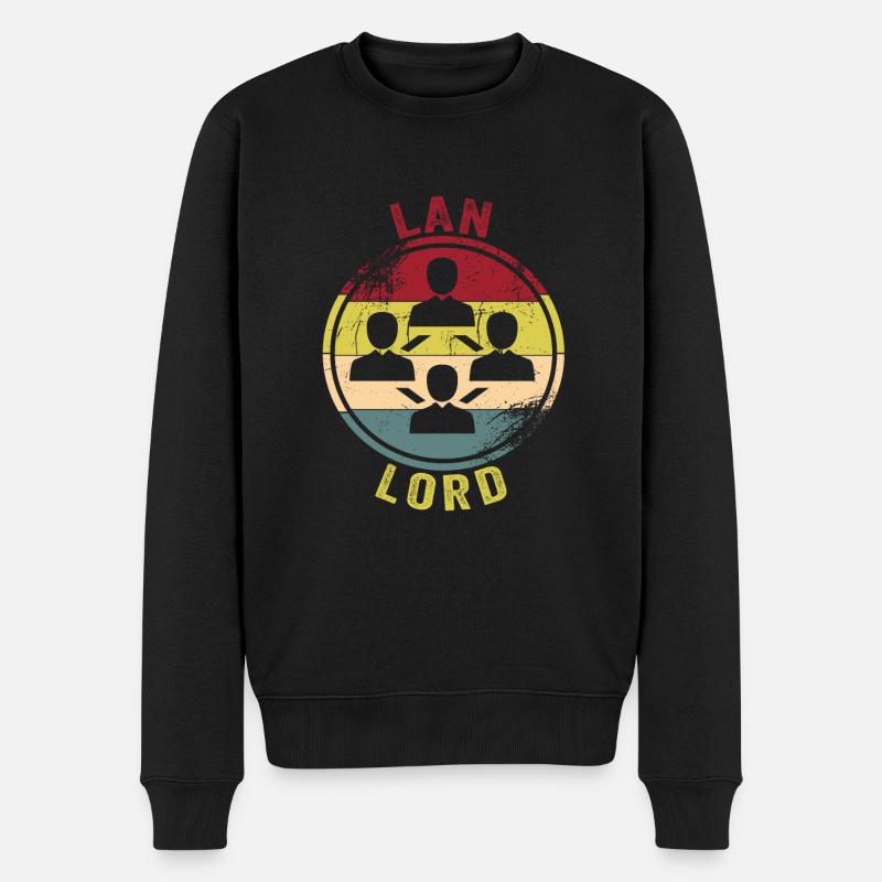 Network Engineer - Männer Premium Bio Pullover - Schwarz