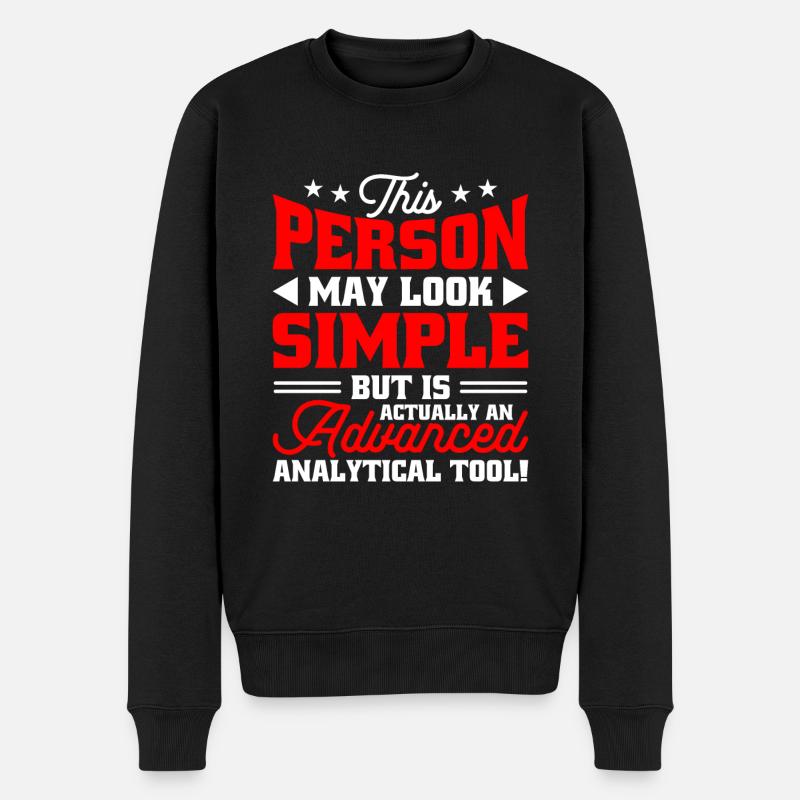 Data Analyst Data Protection Officer - Men's Premium Organic Jumper - black