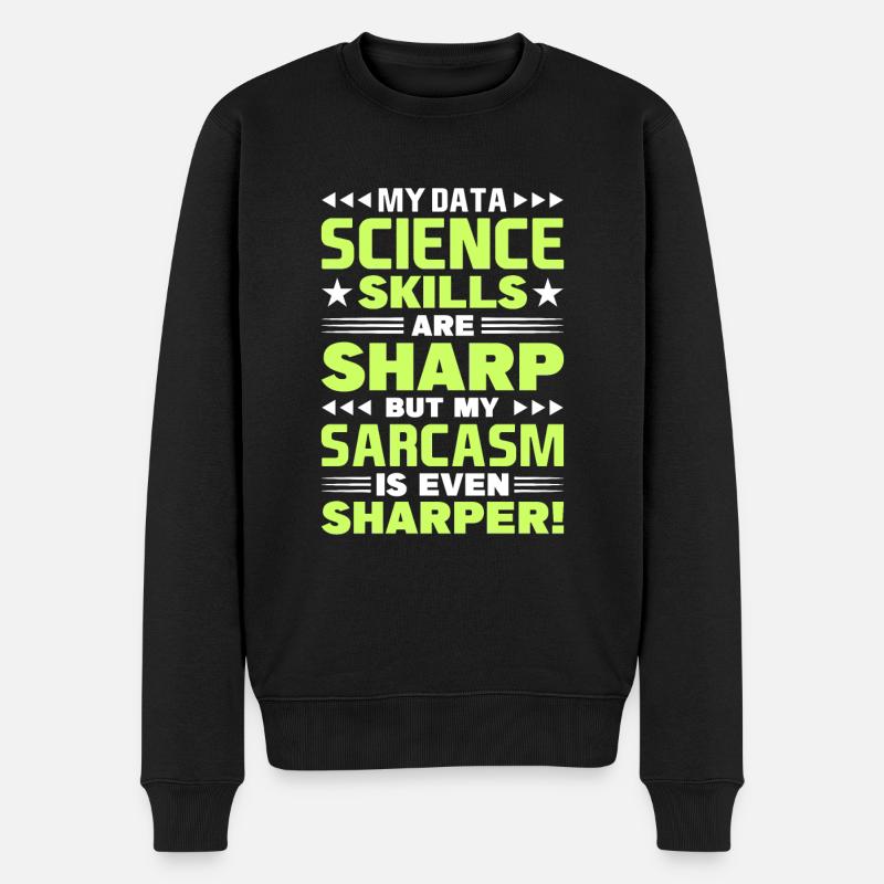 Daten Analytiker Datenschutz Beauftragter - Männer Premium Bio Pullover - Schwarz