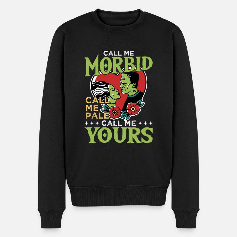 Goth Emo - Männer Premium Bio Pullover - Schwarz