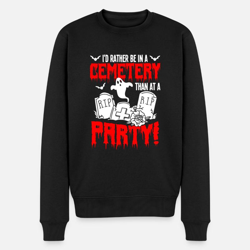 Goth Emo - Männer Premium Bio Pullover - Schwarz