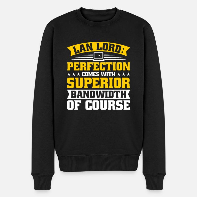 Network Engineer - Männer Premium Bio Pullover - Schwarz