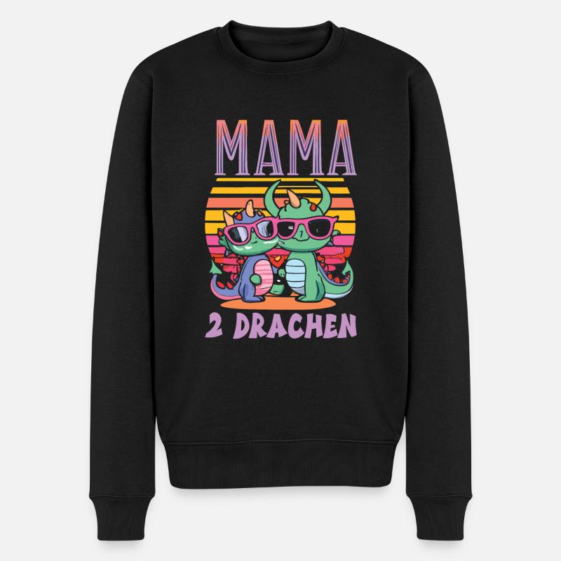 Mama - Männer Premium Bio Pullover - Schwarz