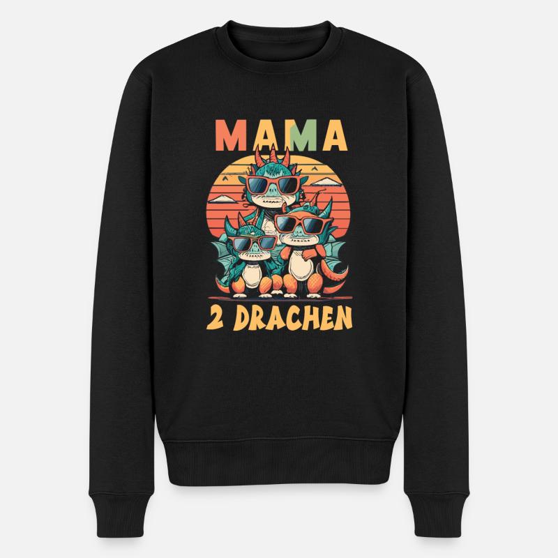 Mama - Männer Premium Bio Pullover - Schwarz