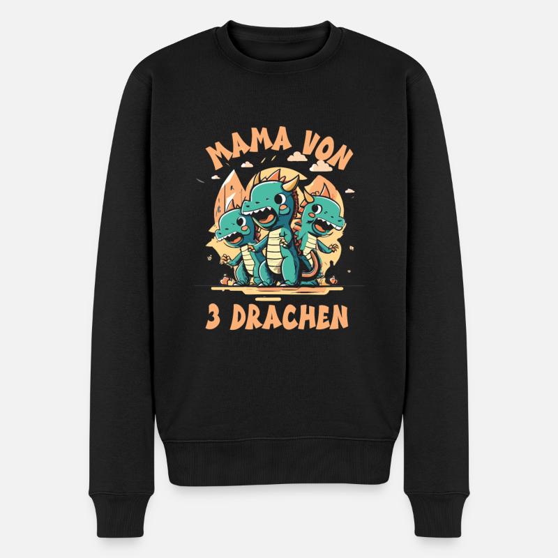 Mama - Männer Premium Bio Pullover - Schwarz