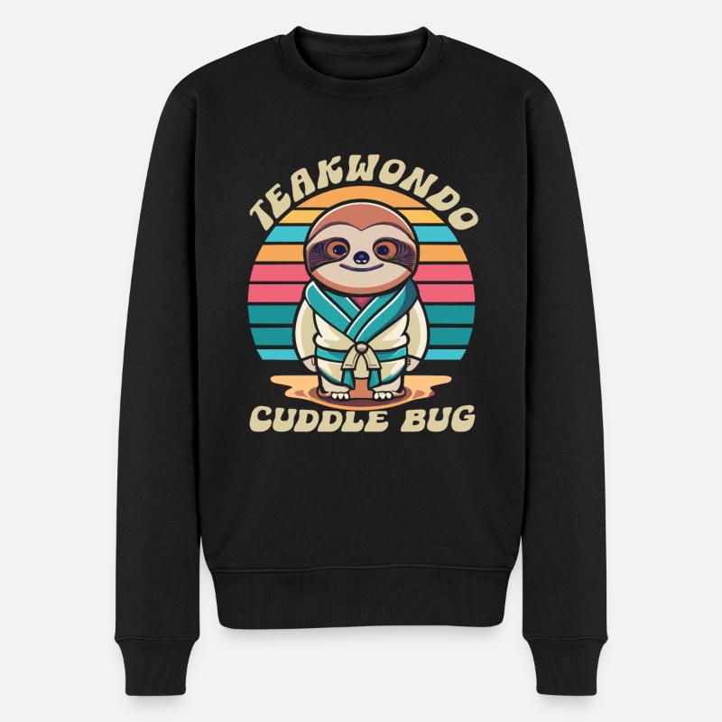 Teakwondo - Männer Premium Bio Pullover - Schwarz