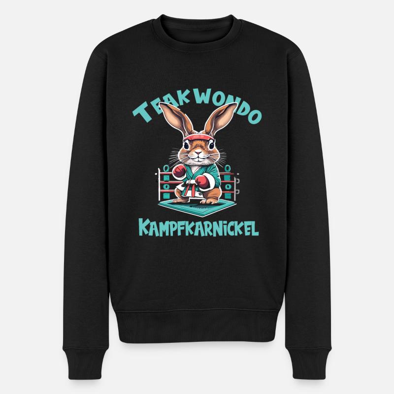 Teakwondo - Männer Premium Bio Pullover - Schwarz