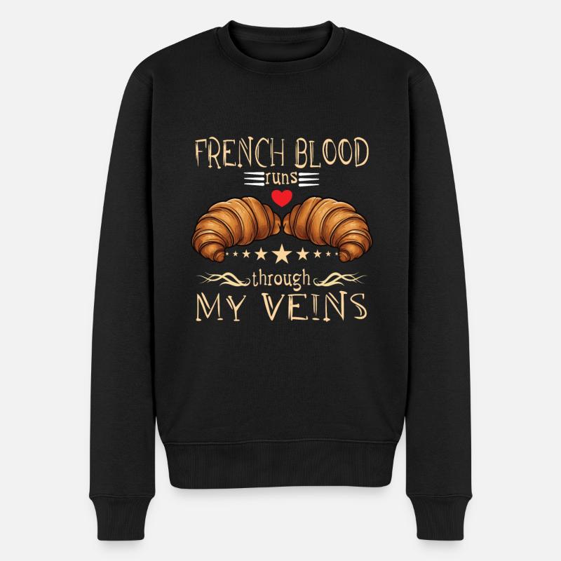 Cuisine française - Pull Premium bio Homme - noir