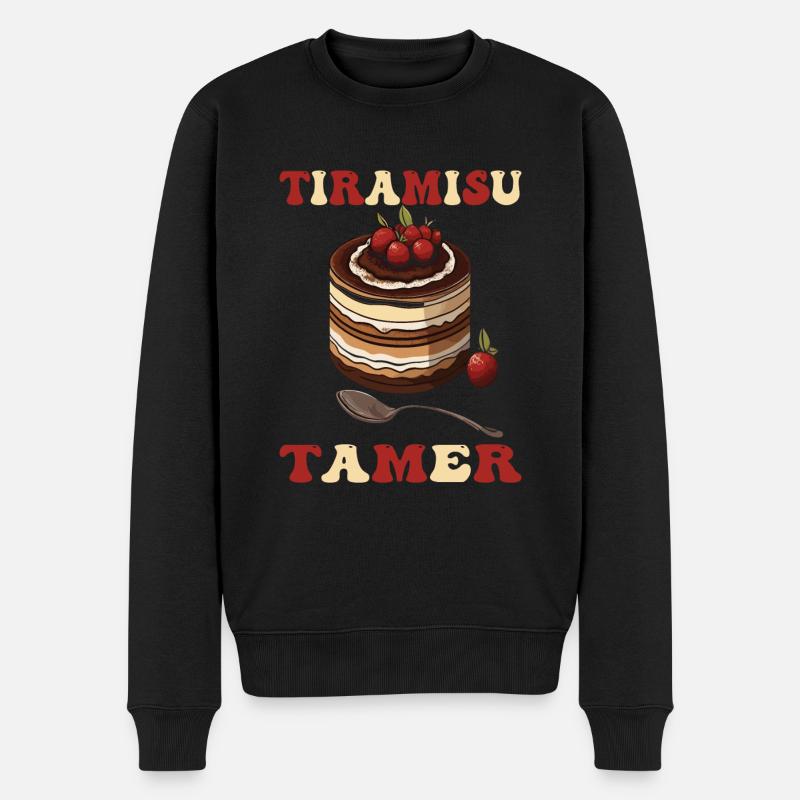 Cuisine italienne - Pull Premium bio Homme - noir