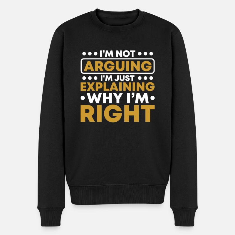 Philosophie - Pull Premium bio Homme - noir