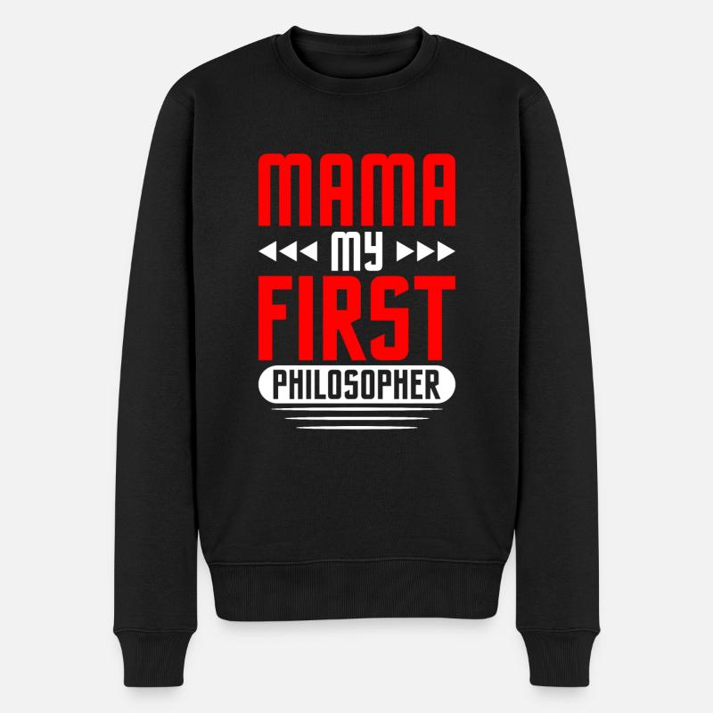 Philosophie - Männer Premium Bio Pullover - Schwarz