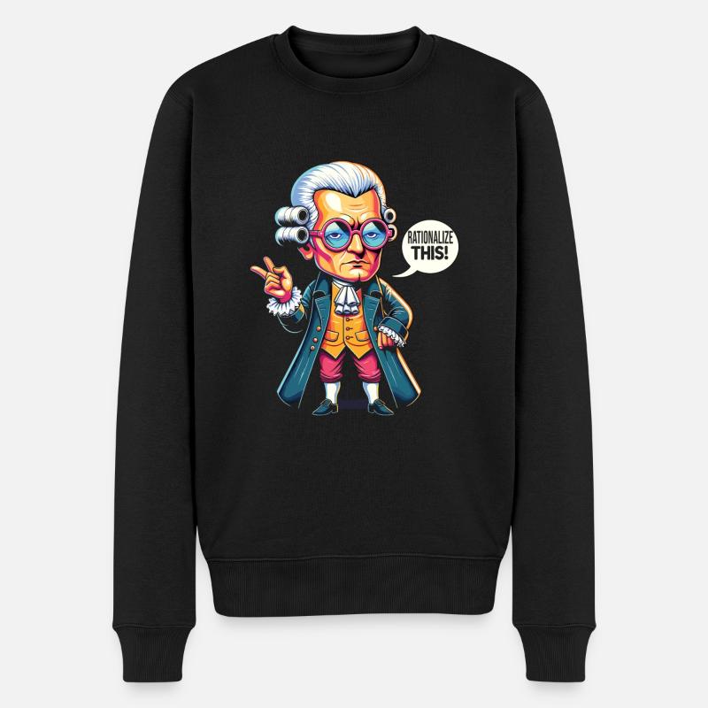 Philosophie - Männer Premium Bio Pullover - Schwarz