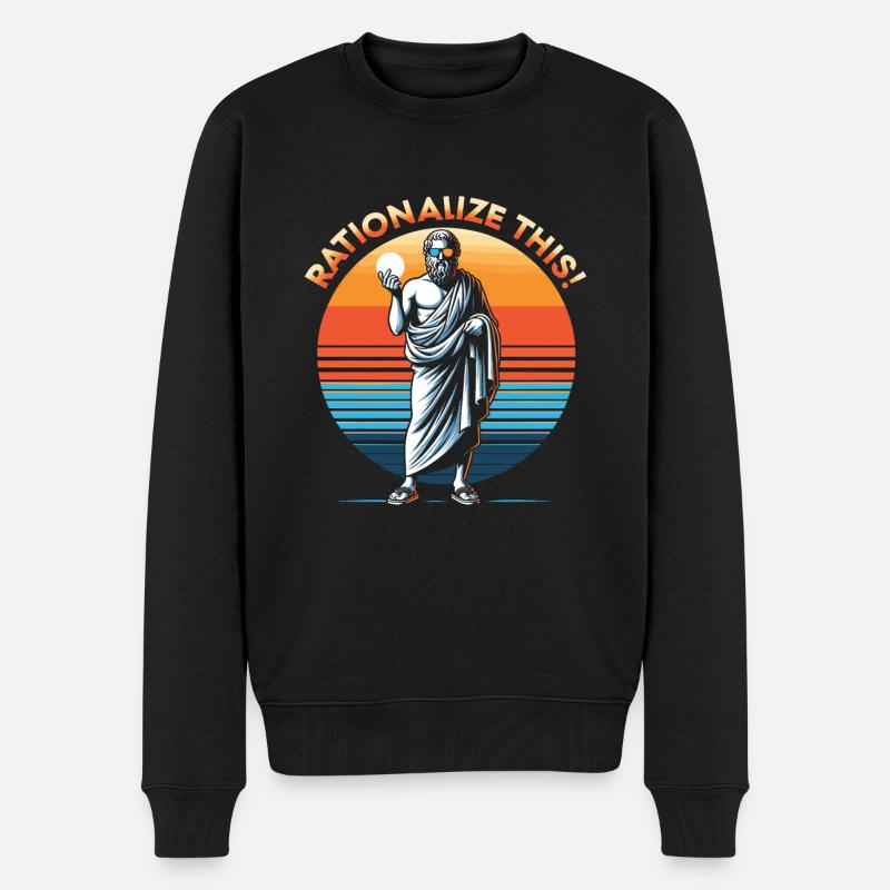 Philosophie - Männer Premium Bio Pullover - Schwarz