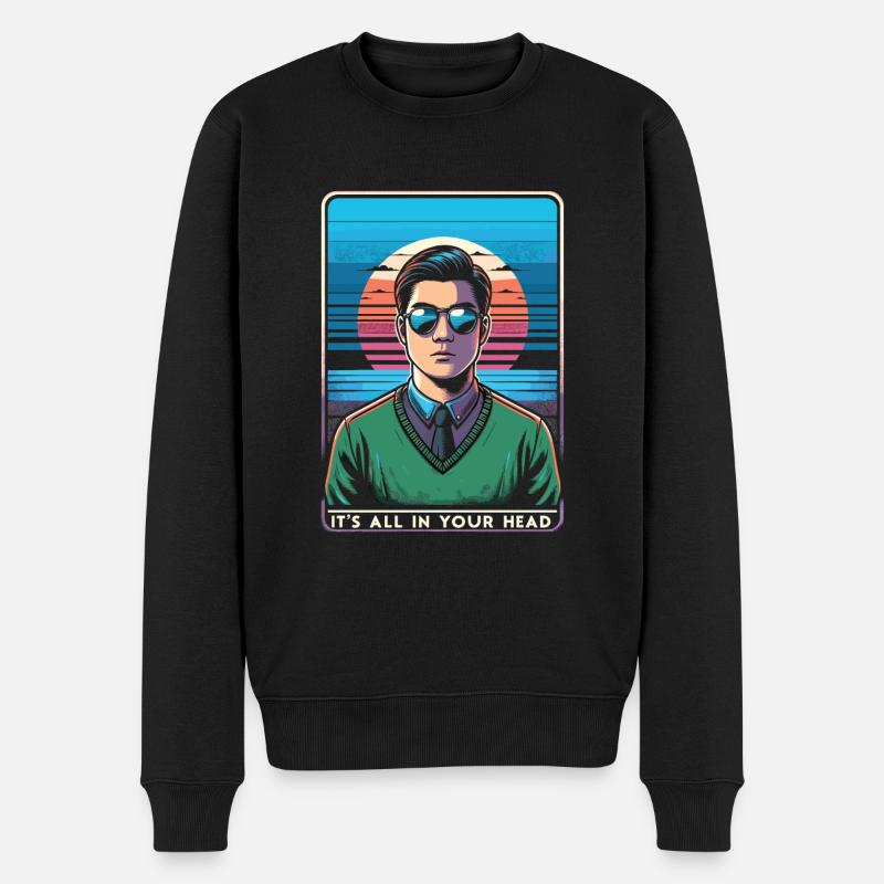 Psychologe - Männer Premium Bio Pullover - Schwarz