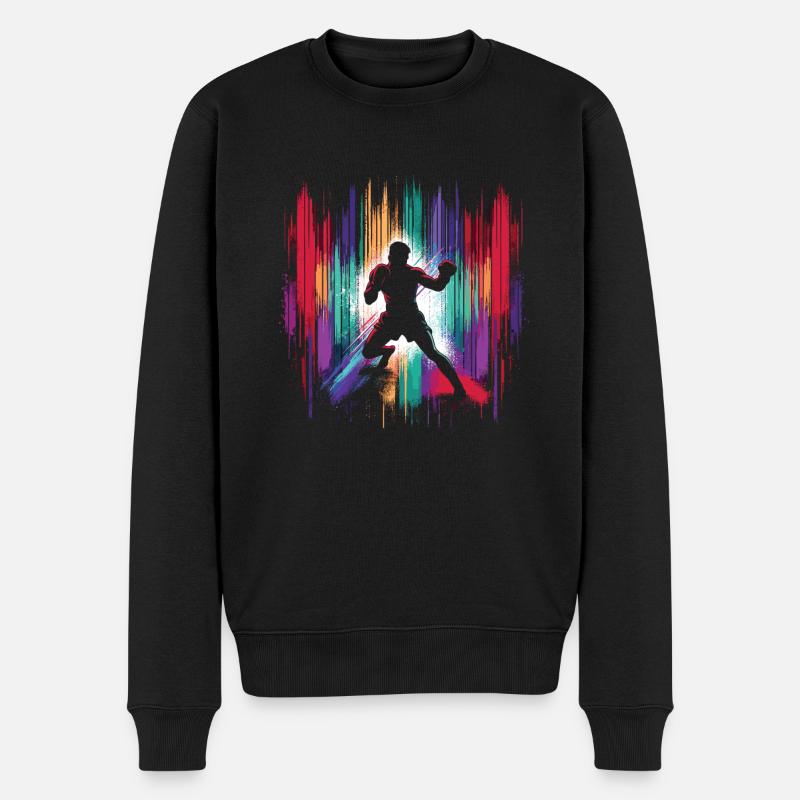Muay Thai - Männer Premium Bio Pullover - Schwarz