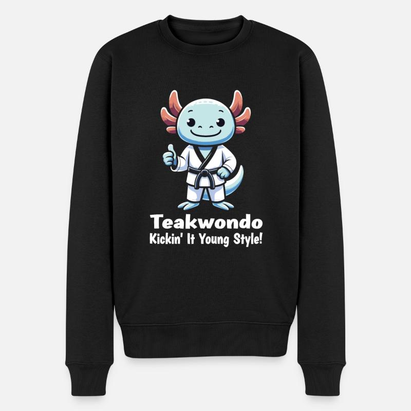 Teakwondo - Männer Premium Bio Pullover - Schwarz
