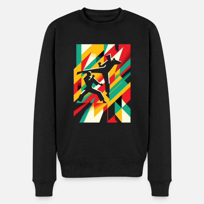 Capoeira - Pull Premium bio Homme - noir