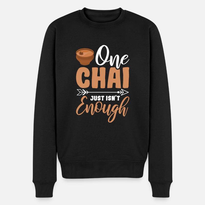 Chai - Männer Premium Bio Pullover - Schwarz