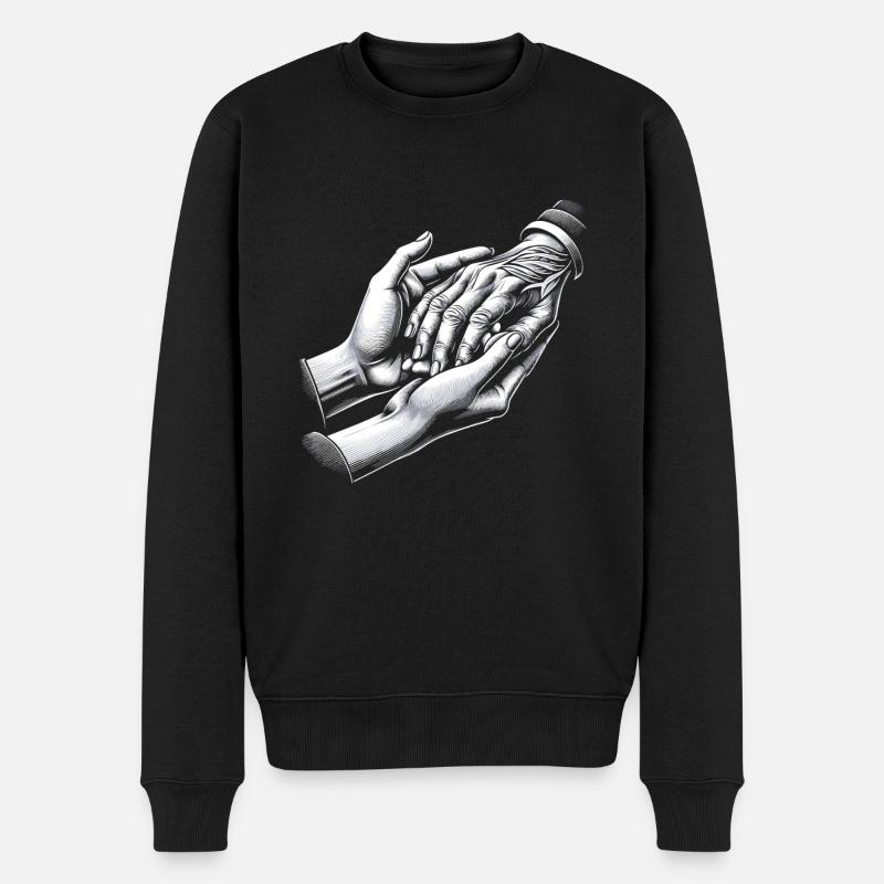 Altenpflegerin - Männer Premium Bio Pullover - Schwarz