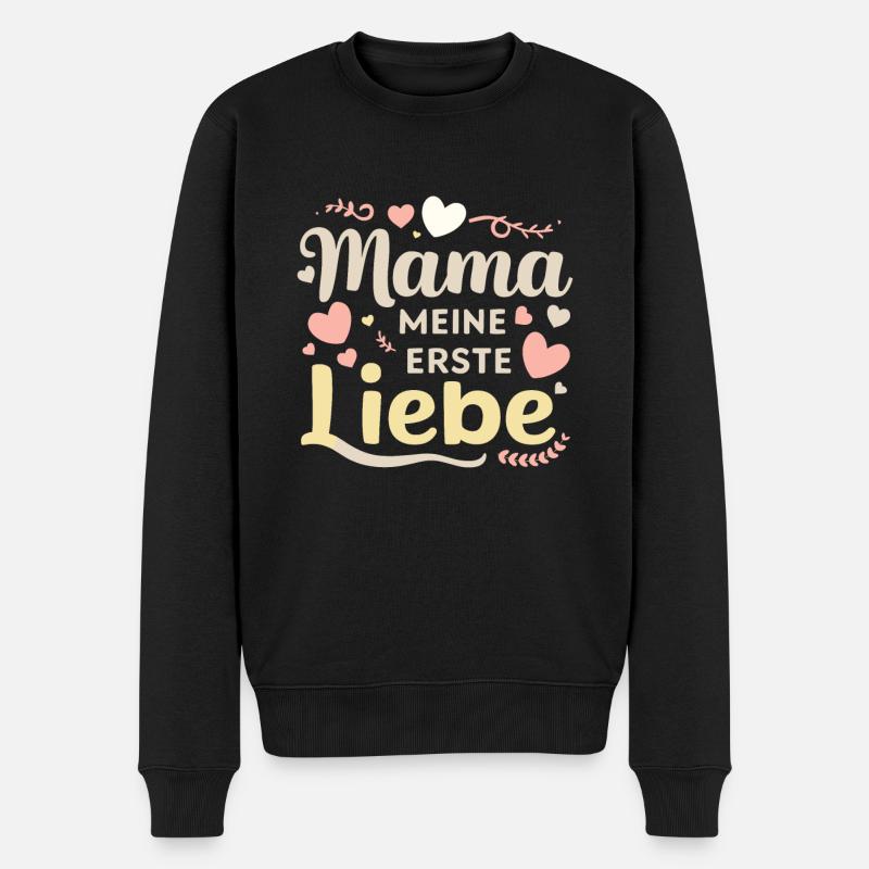 Muttertag - Männer Premium Bio Pullover - Schwarz