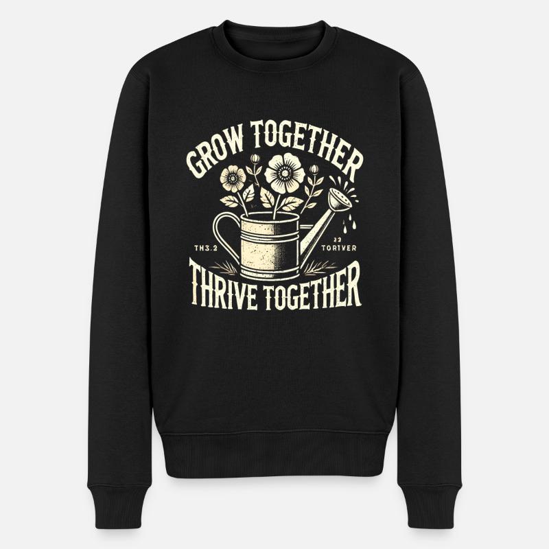Garten - Männer Premium Bio Pullover - Schwarz