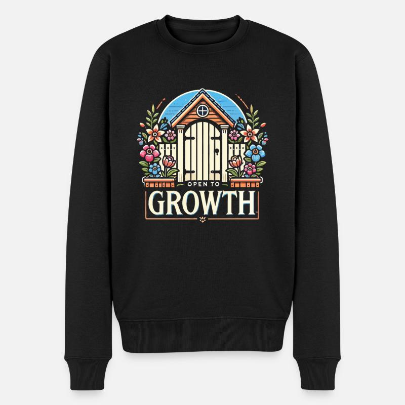 Garten - Männer Premium Bio Pullover - Schwarz